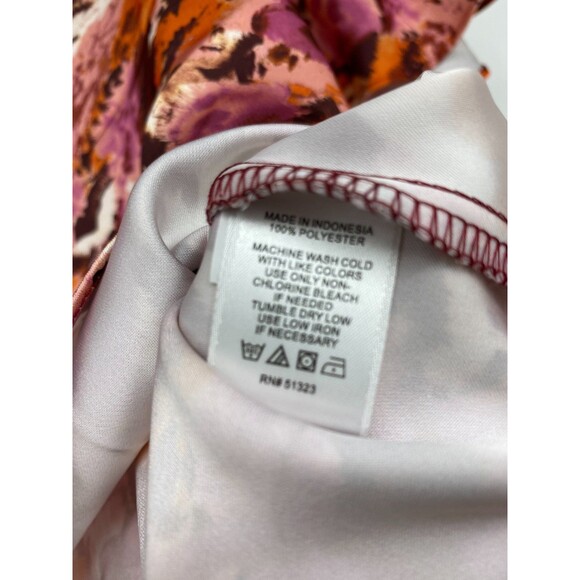 1. STATE Womens Floral Multicolor Flutter Sleeve Top Size XS NWOT - Picture 4 of 6